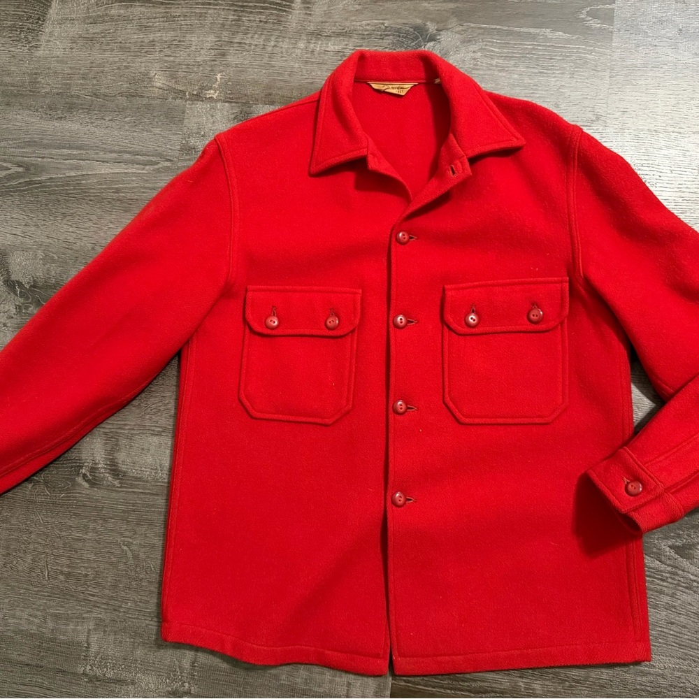 Red Wool Jacket - image 1
